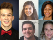 Athletes of the week Jared Broer, Sarah Ellis, Cherita Daugherty, Katie Whitten and Dallas Goodpaster