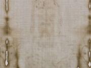 Detail of the face on the Shroud of Turin.