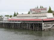 Property around the Quay at the Red Lion is seen along the banks of the Columbia River inVancouver Tuesday May 26, 2015. The Port of Vancouver is making plans to redevelop Terminal 1, its oldest property, which includes the Quay at the Red Lion.