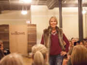 Meadow Homes: Joyce McCombs modeling items at The Giving Three&#039;s third annual Fashion Show Fundraiser, which brought in $45,000 for the nonprofit.