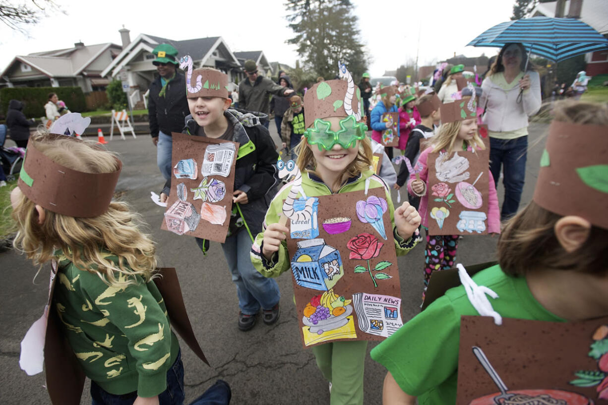 The 23rd annual Paddy Hough Parade makes its way through downtown Vancouver, Monday, March 17, 2014.