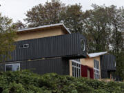 A new home being built using 11 former cargo shipping containers is under construction at 4211 S.E. 164th Ave. in Vancouver. The home is the first of its kind in the city, although the use of shipping containers for homes, offices and cottages is catching on locally and nationally.