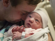 Aubrey Maya Schneider weighed 7 pounds, 6 ounces and was 20 inches long when she was born on New Year's Day.