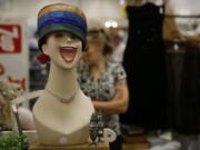 A vintage hat, rhinestone necklace and silver salt-and-pepper shaker set were among the thousands of items for sale this weekend at the Junk Bonanza.