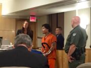 Dontae J. Smith, 19, is sentenced Wednesday in Clark County Superior Court to 17 months in prison for a burglary and assault.