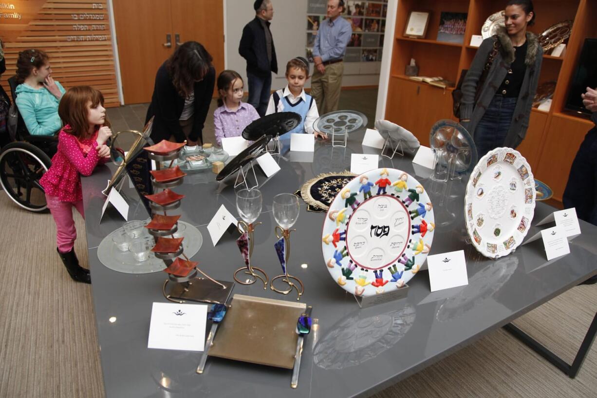 Chabad Jewish Center hosts a special dinner and Seder Plate Display in advance of Passover (which begins April 14). The Seder Plate is a special ritualized plate that Jews use during Passover - commemoration of liberation from slavery &amp; the flight from Egypt.