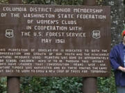 Clark County: From left: Columbia District and U.S. Forest Service members Bonnie Walden, Jeanne Geig and Louise Tucker, and Mount St.