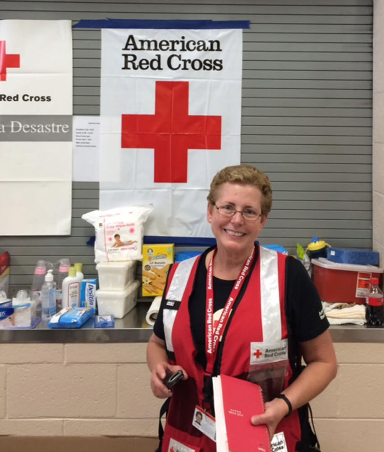 Tammy Sullivan of Camas has been working as manager at emergency shelters set up in South Carolina to help people displaced by flooding there. It&#039;s her second national deployment; her first was this summer to Oregon to help people affected by wildfires.