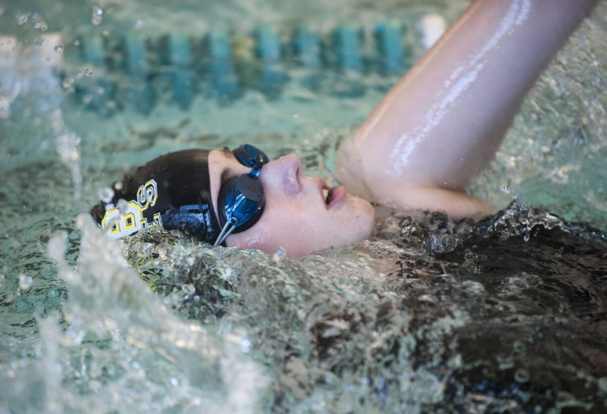 Alexann -- who chose not to use her last name -- is one of two Washington State School for the Blind students who swim for the Hudson&#039;s Bay team.