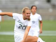 Portland State junior midfielder/forward Aurora Bodenhamer is the Vikings' leading scorer this season and is one goal away from entering the PSU career scoring list.