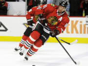 Chicago Blackhawks right winger Marian Hossa, a former Portland Winterhawks player.