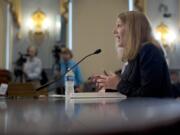 Health and Human Services Secretary Sylvia Mathews Burwell testifies on Capitol Hill in Washington on Wednesday before the House Agriculture Committee hearing on the 2015 Dietary Guidelines for Americans.