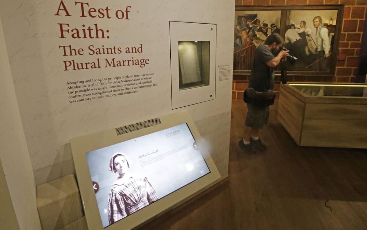 The Test of Faith exhibit is shown during a tour Sept. 29 of the Mormon Church History Museum in Salt Lake City. The Mormon church&#039;s renovated history museum reopened this month.