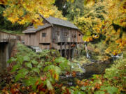 Fall colors at the Cedar Creek Grist Mill  in northern Clark County.