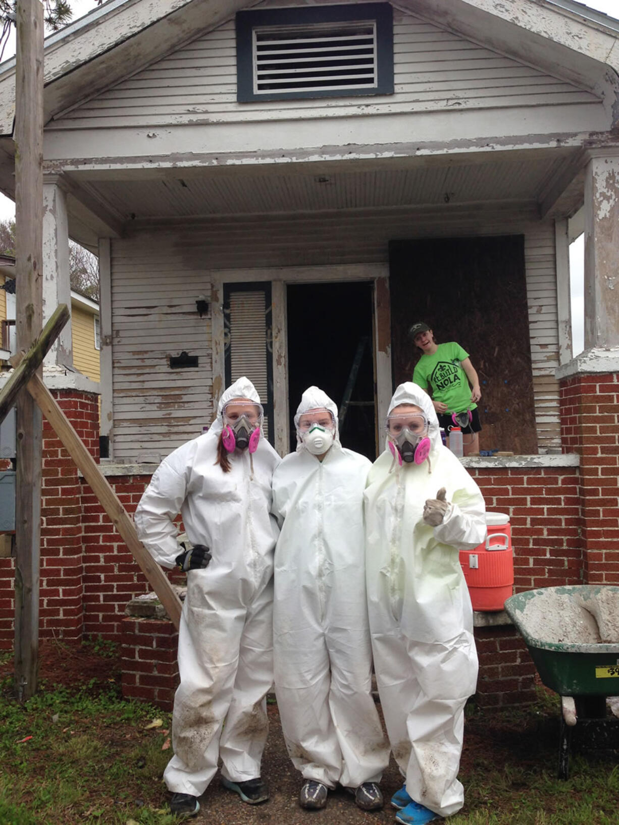 Union High School: Students help rebuild a home in post-Hurricane Katrina New Orleans during spring break for the I'm Home organization.