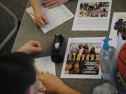 Students study the cultural impact of Nirvana during a March 25 lesson in Camas High School's History of Rock class.