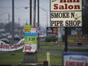 Smoke 'N' Pipe shop is one of several marijuana pipe and paraphernalia stores in Orchards.