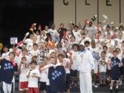 Larry Jury, of Camas, led a &quot;Dream Team&quot; camp for youth at Evergreen Middle School, in Hillsboro, Ore., in June 2013.