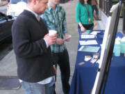 Students in the Portland State University master of urban and regional planning program attended the First Friday festivities in downtown Camas, to ask area residents what they like to do outdoors. Responses included hiking, fishing and biking. The grad students also interacted with the public Saturday, during the grand opening of Hartwood Park, in Washougal.