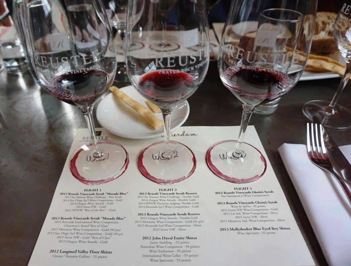 Stephen Reustle, owner and winemaker at Reustle-Prayer Rock Vineyards, and his wife, Gloria, held their first media luncheon ever at The Bent Brick in Northwest Portland recently to celebrate their Six Nations Wine Challenge win with their 2012 Syrah Masada Bloc.