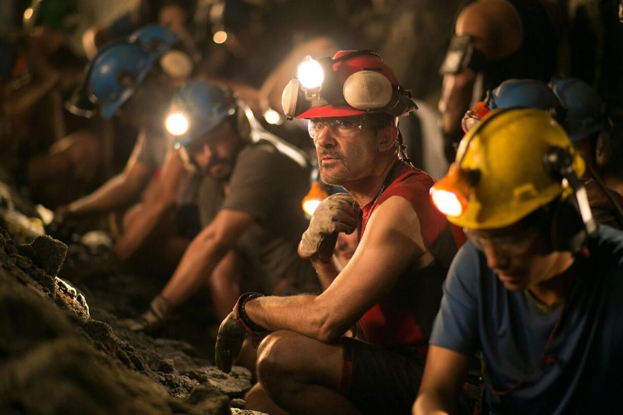 Antonio Banderas plays  Mario Sep?lveda, the natural leader of the buried Chilean miners in &quot;The 33.&quot; (Beatrice Aguirre)