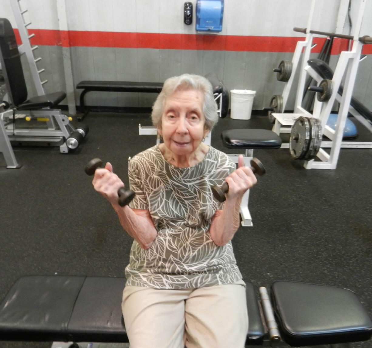 Jeanne Erdmann's mom, 98, started working with a trainer at age 85.