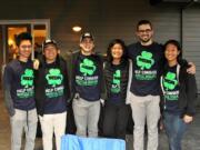 Camas: The Camas High School DECA team --which includes Chris Okimoto, from left, Kevin Chen, Cameron Vega, Kris Ahn, Andrew Carson and Amanda Shi -- raised $3,837 for the Muscular Dystrophy Association at a golf tournament on Oct.