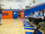 Ridgefield: Ridgefield High School senior Kailie French recites her award-winning Poetry Out Loud reading of &quot;The Coming of the Plague,&quot; written by Weldon Kees.