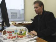 Columbian Editor Lou Brancaccio does so much stupid stuff he needs more than one mug!