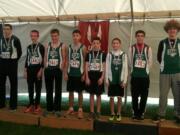 Evergreen Storm Track Club medalists at the USA Track and Field Junior Olympics Cross Country Championships.