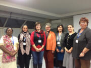 Evergreen High School: Evergreen High School German teacher Molly MacGregor, third from left, was one of 60 women from around the world invited over Thanksgiving break to an international women's conference sponsored by the German Academic Exchange Service.