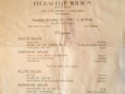 Hazel Dell: After The Columbian ran a story about local classical composer and musician Matt Doran, we were contacted by a historical researcher who's working for a singer Doran accompanied in concert 73 years ago. Here's the concert program -- dated Oct.