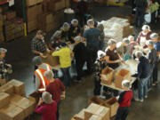 Minnehaha: More than 300 veterans and students spent Veterans Day at Clark County Food Bank packing more than 25,000 pounds of food, which will go to families in need.