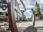 Esther Short: &quot;Heart and Stone,&quot; a sculpture designed by Cobalt Designworks, was unveiled Nov.