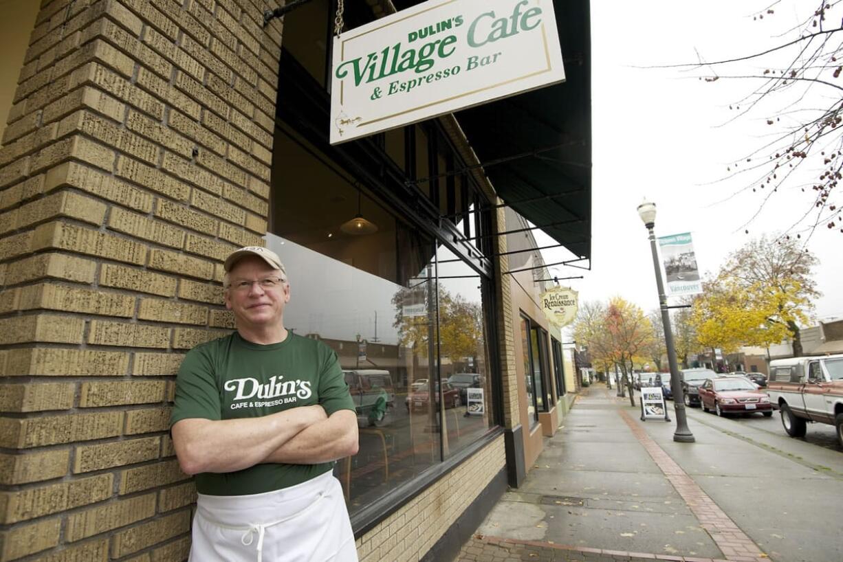 Pat Dulin, owner of Dulin's Village Cafe, has moved his longtime restaurant to its third downtown Vancouver location -- 1929 Main St., a building owned by Broughton Bishop, vice chairman of Pendleton Woolen Mills.