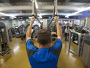 Greg Turner, 50, of Vancouver works out at the Firstenburg Community Center on Thursday.