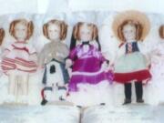 Sifton: Bonnie McCourtney's beloved Shirley Temple doll collection has been distributed to her great-granddaughters, but here's a reunion photo, each representing a movie: &quot;Rebecca of Sunnybrook Farm,&quot; from left, &quot;Captain January,&quot; &quot;Stand Up and Cheer,&quot; &quot;Wee Willie Winkie,&quot; &quot;The Little Colonel,&quot; &quot;Heidi,&quot; &quot;Poor Little Rich Girl&quot; and &quot;The Littlest Rebel.&quot;