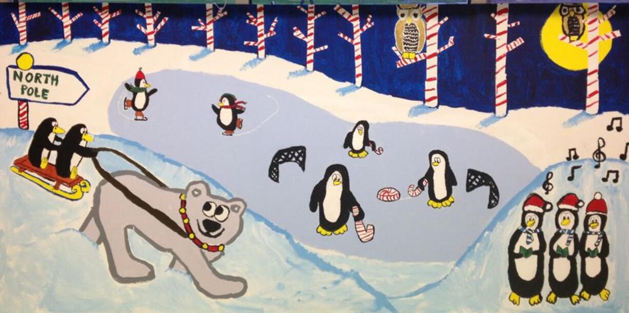 West Hazel Dell: This flock of happy penguins -- plus one polar bear -- won the voting public's hearts during last year's Winter Wonderland art contest at Portland International Raceway in Portland.