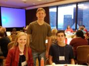 Washougal: Washougal High School students, from left, Bridgette McCarthy, Carson Connors and Michael Stevens spoke to more than 1,500 substance abuse prevention professionals at the National Prevention Network Conference in Seattle.