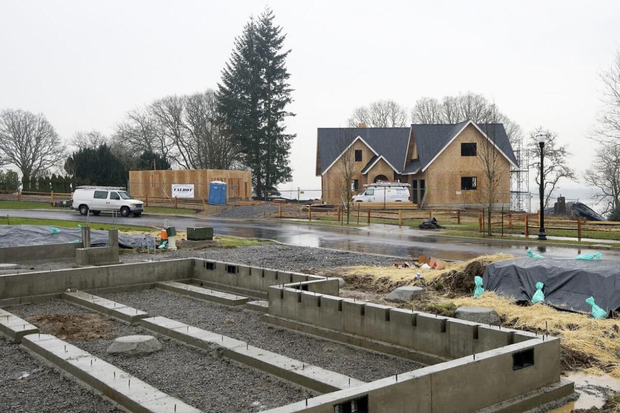 New home construction is picking up in unincorporated Clark County, including at the Erickson Farms subdivision. At a Jan.