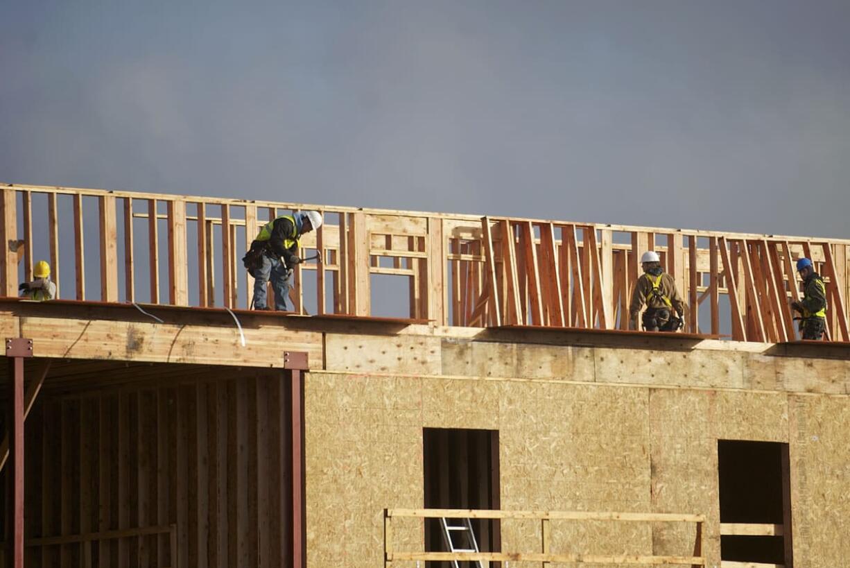 A four-story Hampton Inn &amp; Suites is rising on the site of the former Evergreen Airport in east Vancouver, the first of three hotel projects that are poised to add nearly 300 guest rooms to the local market.