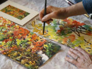 Vancouver watercolor artist Mary Griffin often uses permanent ink to add detail to her paintings.