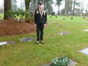 Ridgefield: Korean War veteran Bobby D. Worden visits his cousin's grave during the Wreaths Across America celebration on Dec.