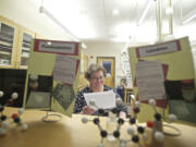 Scientist Sharon Herbelin works Feb.