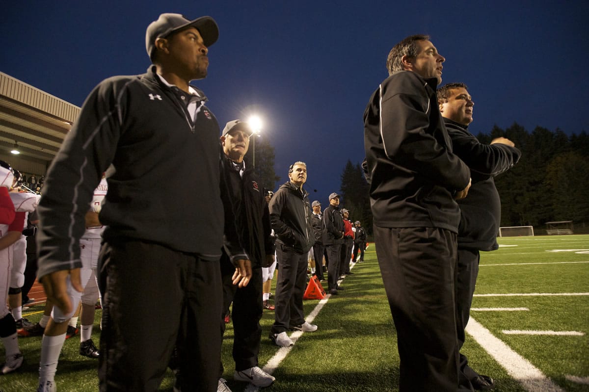 Many of the Camas assistant coaches have been working with head coach Jon Eagle for many seasons.