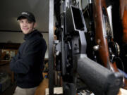 David Seth, owner of Brimstone Gunsmithing in Amboy.