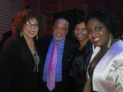 Vancouver's Deena Pierott, from left, founder and director of the iUrban Teen Tech program, meets Motown Records founder Berry Gordy at Ebony magazine's Nov. 4 party in New York City for those on its annual Power 100 list.