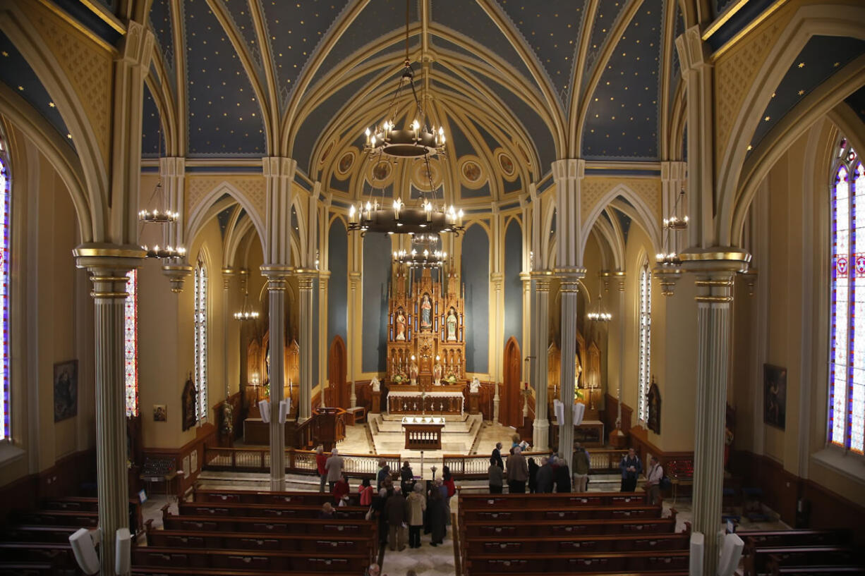 Group tours of the Proto-Cathedral of St. James the Greater took place Sunday, along with a display of rare artifacts.