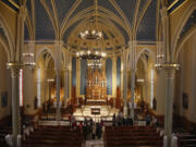 Group tours of the Proto-Cathedral of St. James the Greater took place Sunday, along with a display of rare artifacts.