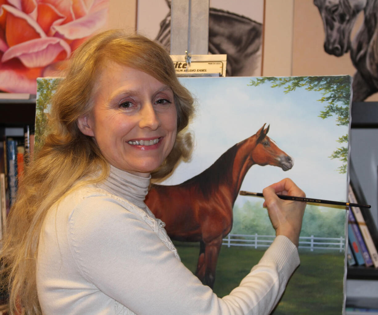 Cindy Lunde, a Battle Ground artist who has been painting for more than 30 years, recently began publicly showing her art at the Society of Washington Artists shows.